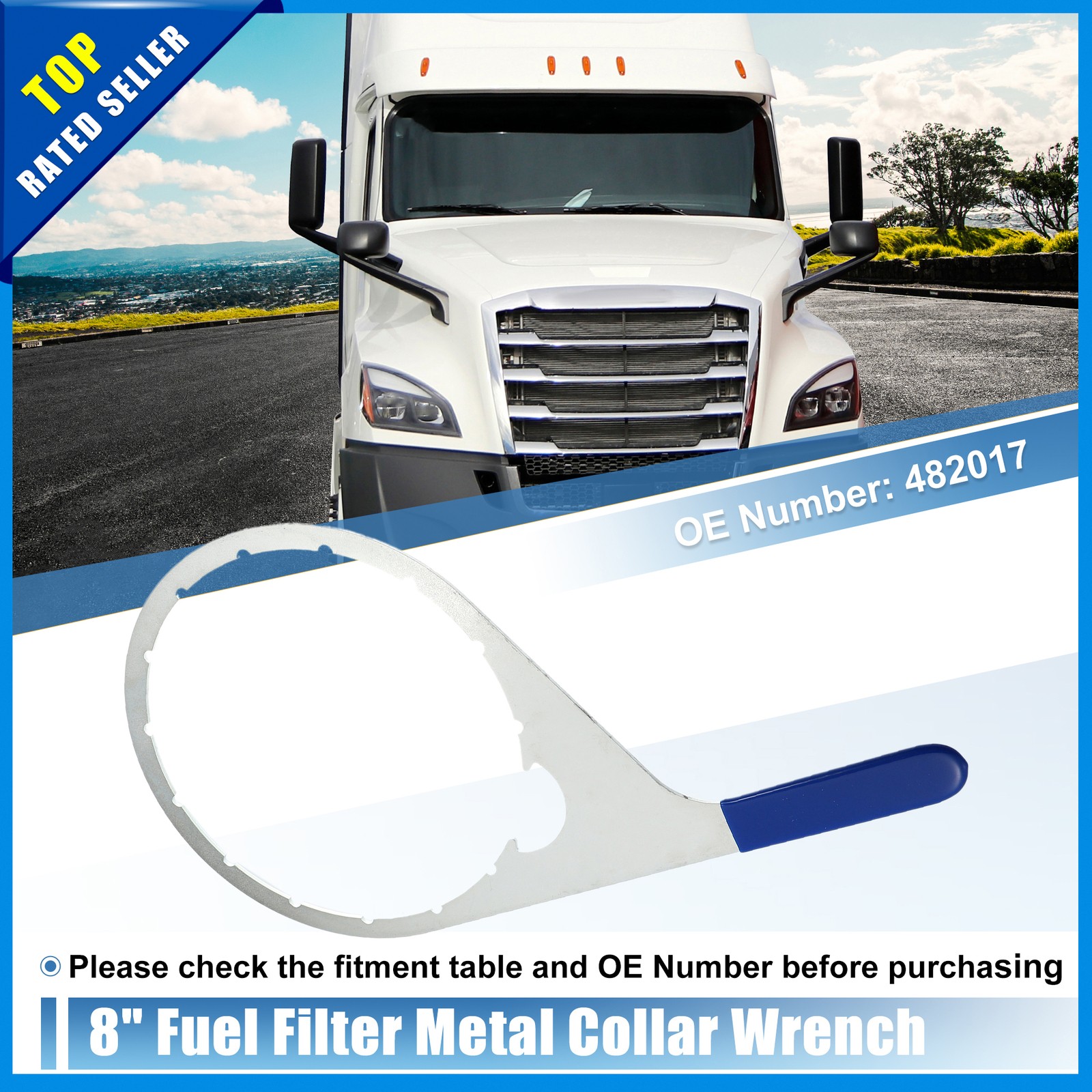 Pack of 1 For 482 483 782 Models 8″ 482017 Fuel Filter Collar Vent Cap Wrench