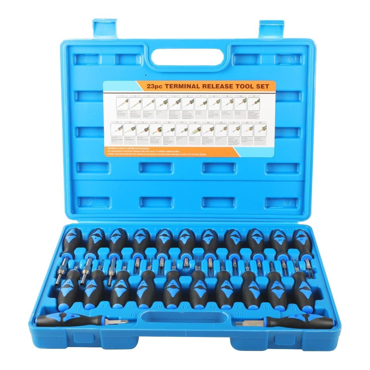 Professional 23pc Set Terminal Remover Tools Pin Release Dashboard Extractor