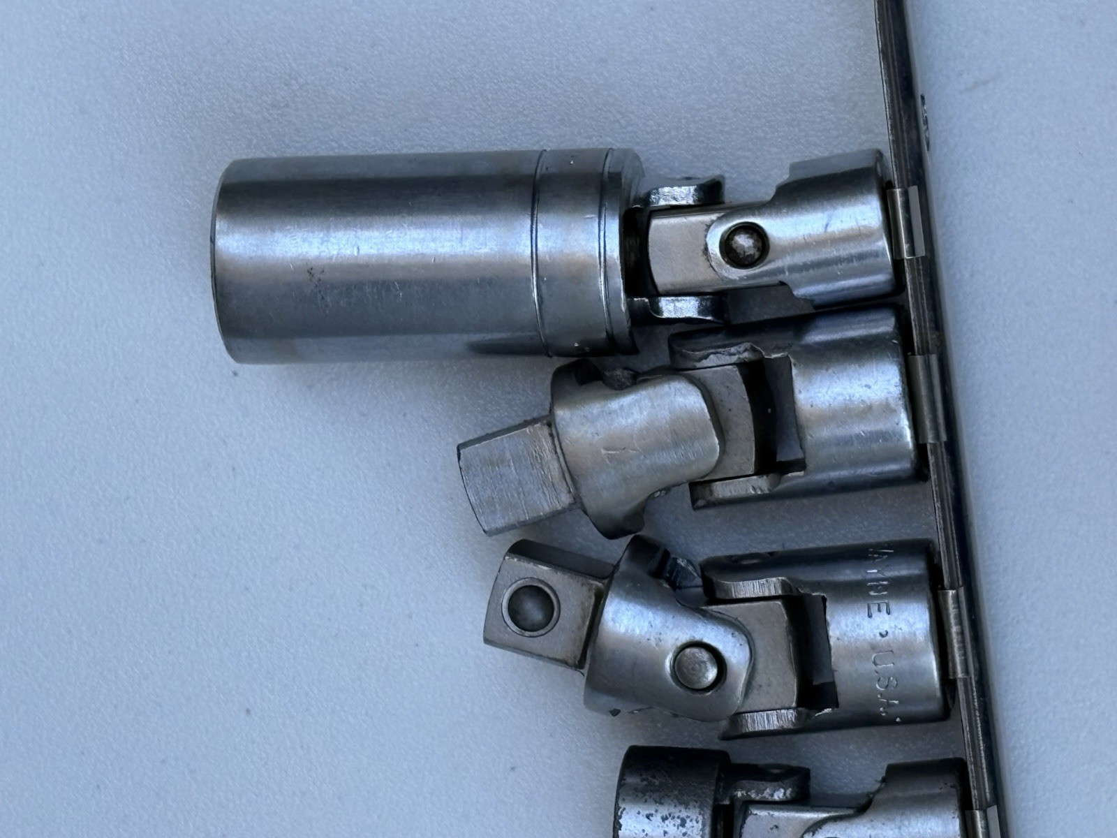 Lot of 7 SK Tools (S-K) Universal Joints, Swivels & Adapters – Made in USA!