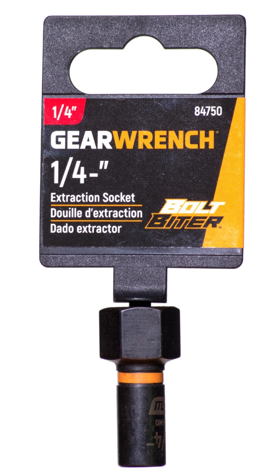 GearWrench 84750 – 1/4in. DR. 1/4″ Extraction Impact Socket, Broken Screw Remove