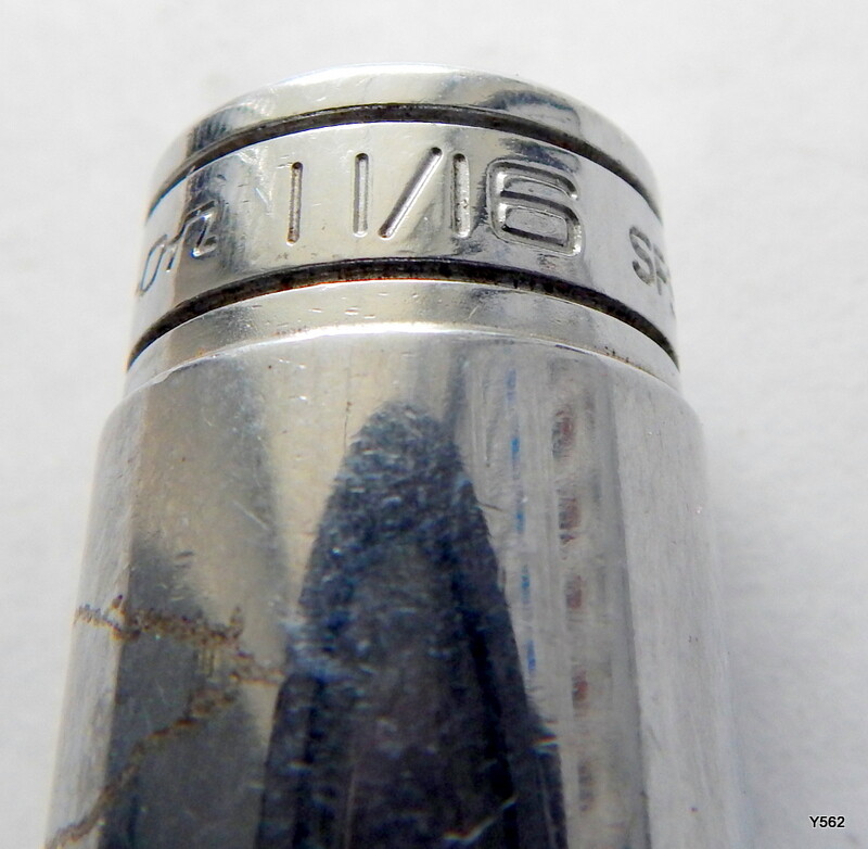 3 Snap-On Chrome 3/8″ Flank Drive 6 Point Sockets SFS261 SFS241 SFS221