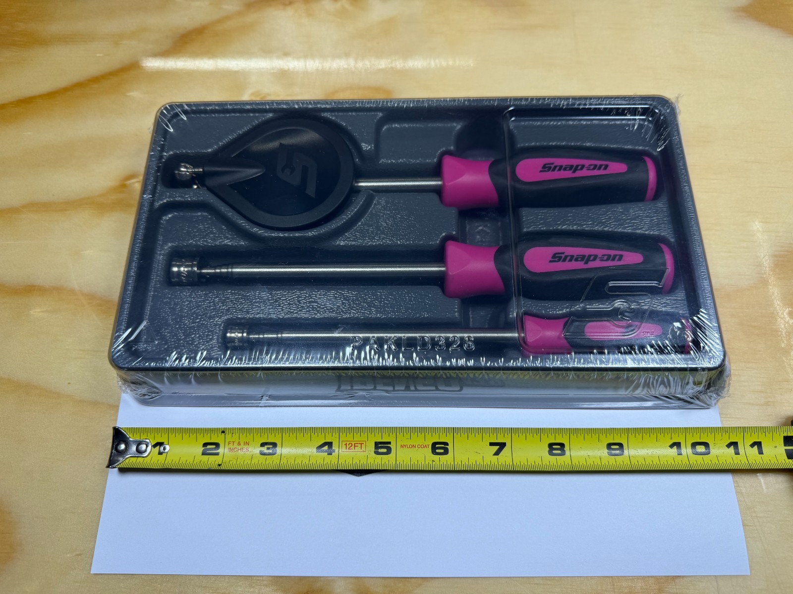 Snap-on Tools NEW ELECTRIC PINK 3pc Soft Grip Magnetic Pickup Tool Set PTM30EP