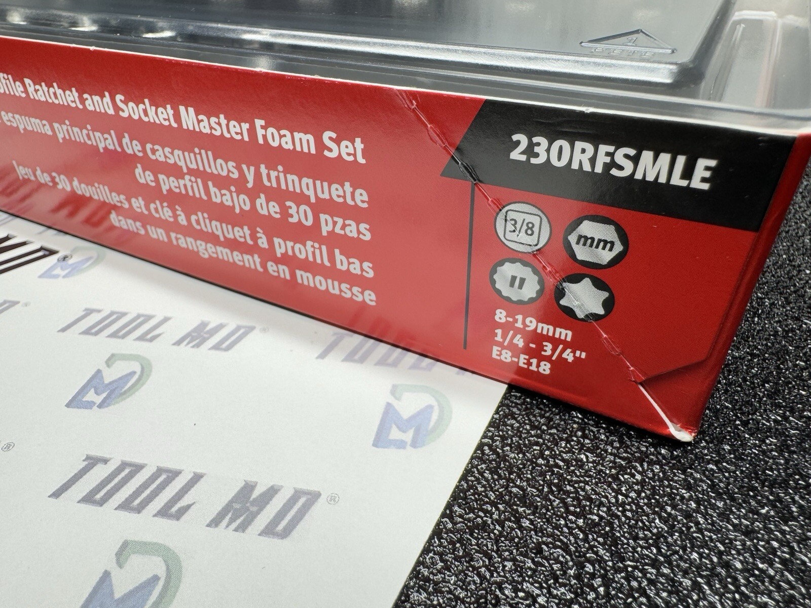 Snap-on Tools NEW 75pc LOW PROFILE Mixed Master RED Foam Sets 145RTMLE 230RFSMLE