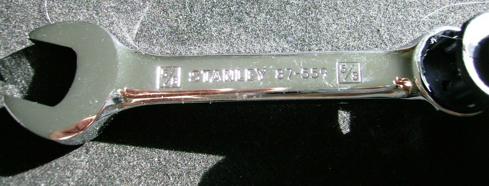 New Stanley 5/8″ Stubby Combination Wrench Chrome Finish