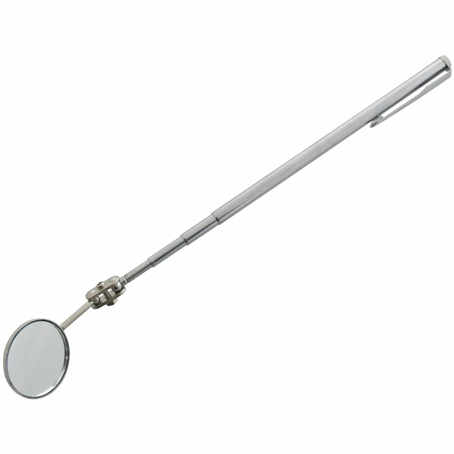Inspection Mirror Telescopic Swivel 360 Degree With Pocket Clip DIY Car Mechanic