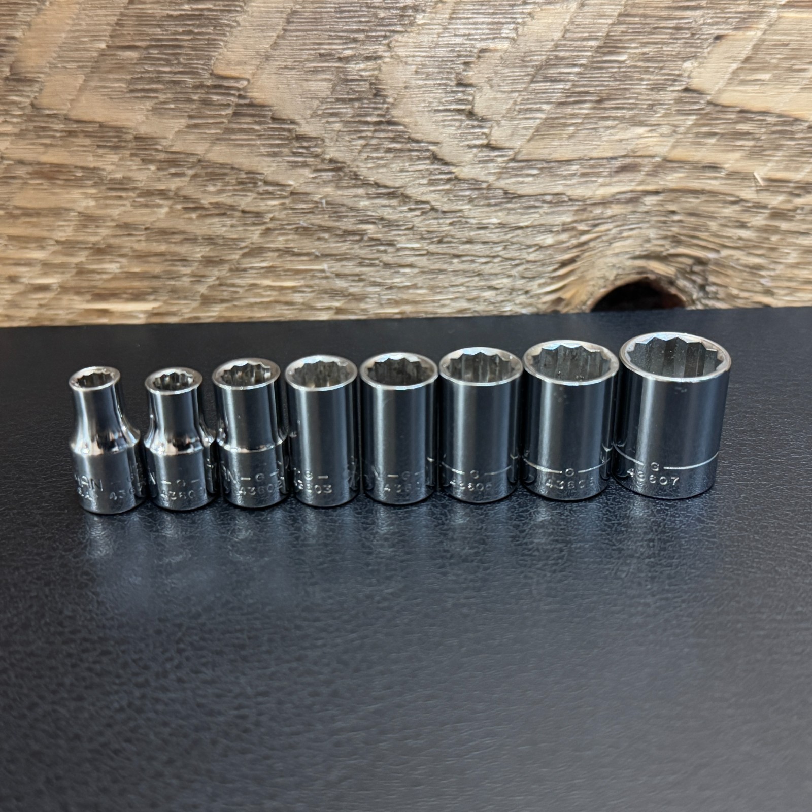 Craftsman USA 1/4 Drive SAE Socket Set 8pc 3/16-1/2 (less 1/4) 12PT -G- Series