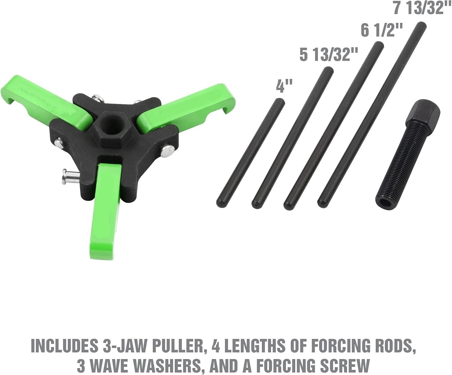 Juego de extractor/instalador de equilibrador armónico, extractor de 3 mordazas