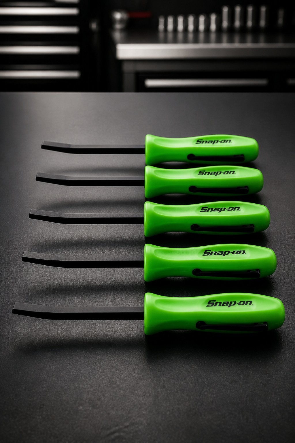 10X Green Promo SE For Snap on tools 1/4″ Shank Angled PRY BAR screwdriver +GIFT