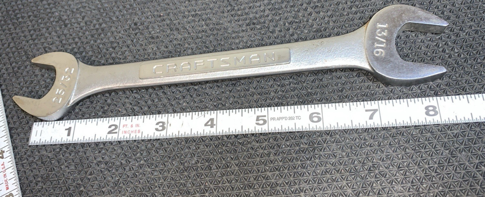 Vintage Craftsman V Series 13/16” x 25/32” SAE Double Open End Wrench USA 44583
