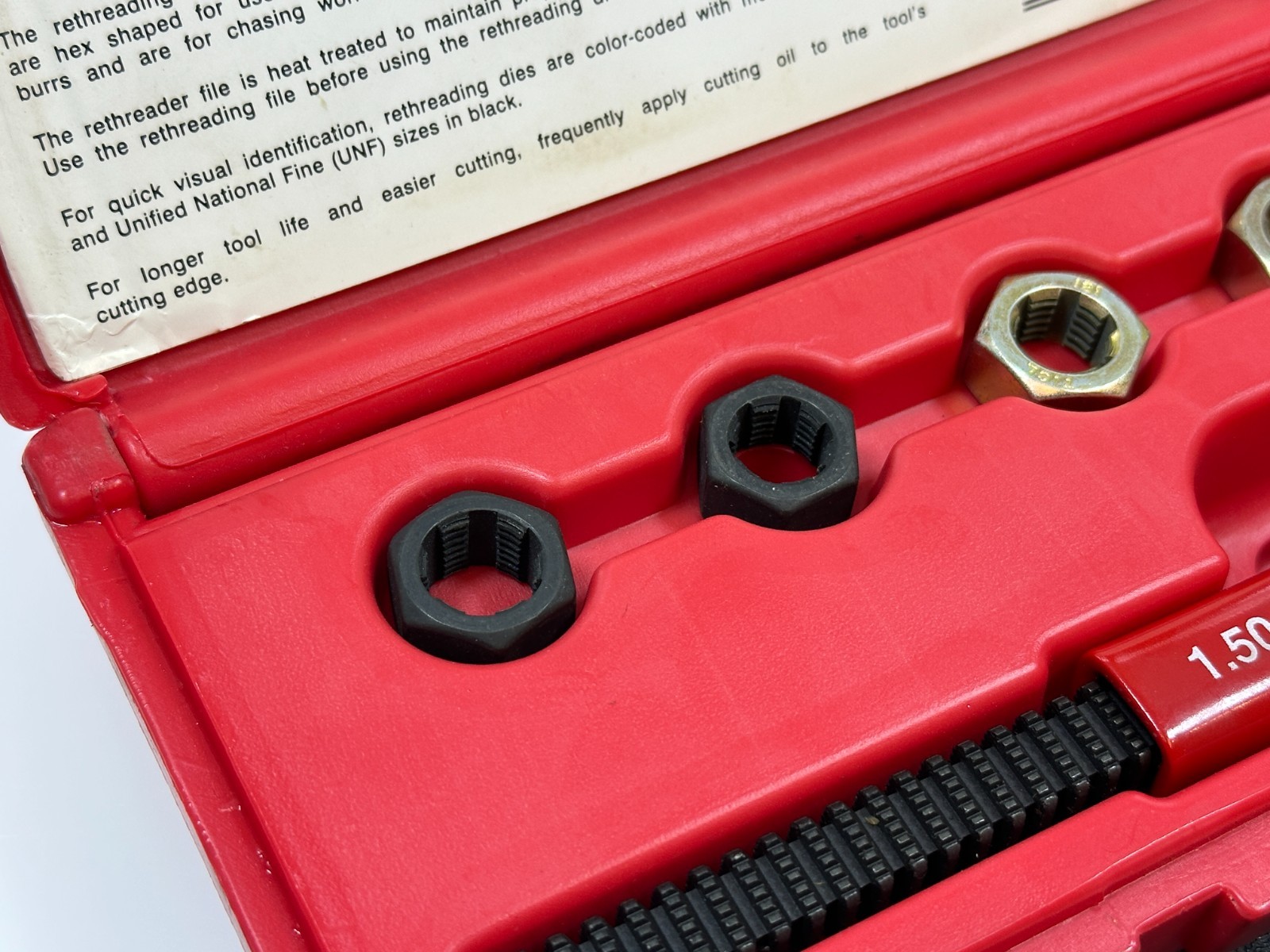 🇺🇸 Matco Tools USA 5pc Wheel Stud Rethreader Kit Set, SAE & Metric, SRS25