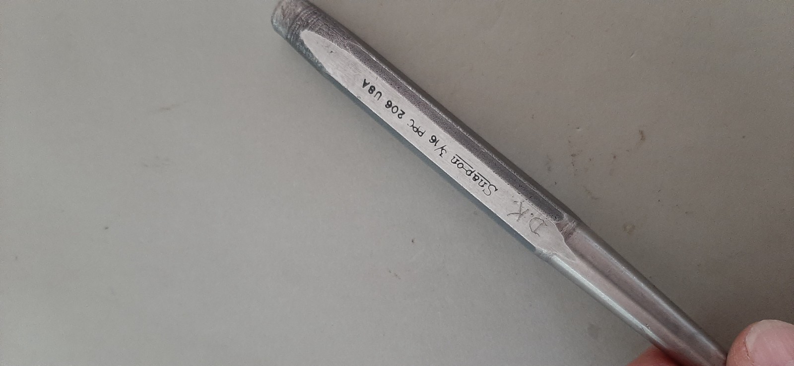 Snap On Tools USA 3/16″ Starter Punch 6″ Long PPC206 Initials 606