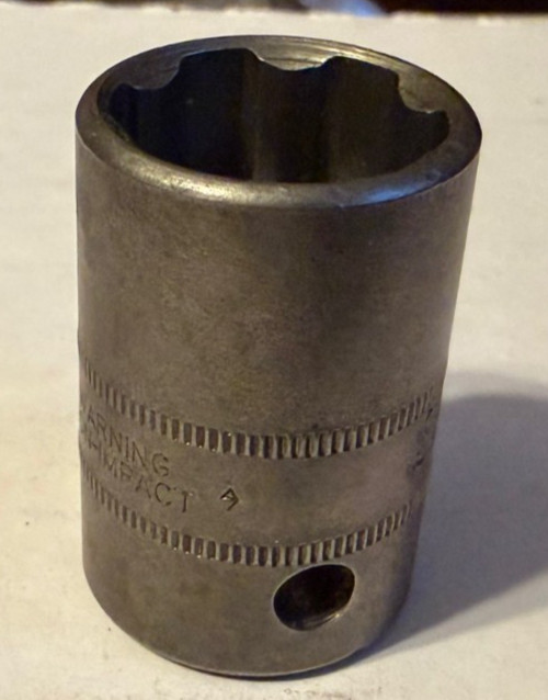 Vintage Snap-on DTM18A 1/2” drive 18mm Socket Date Code 1989