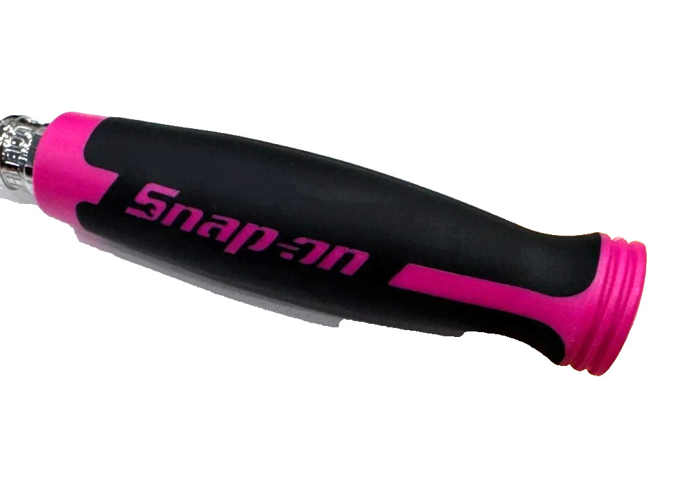 Snap-on Tools ELECTRIC PINK 3/8″ Drive Soft Grip Long Flex Ratchet FHLF100EP NEW