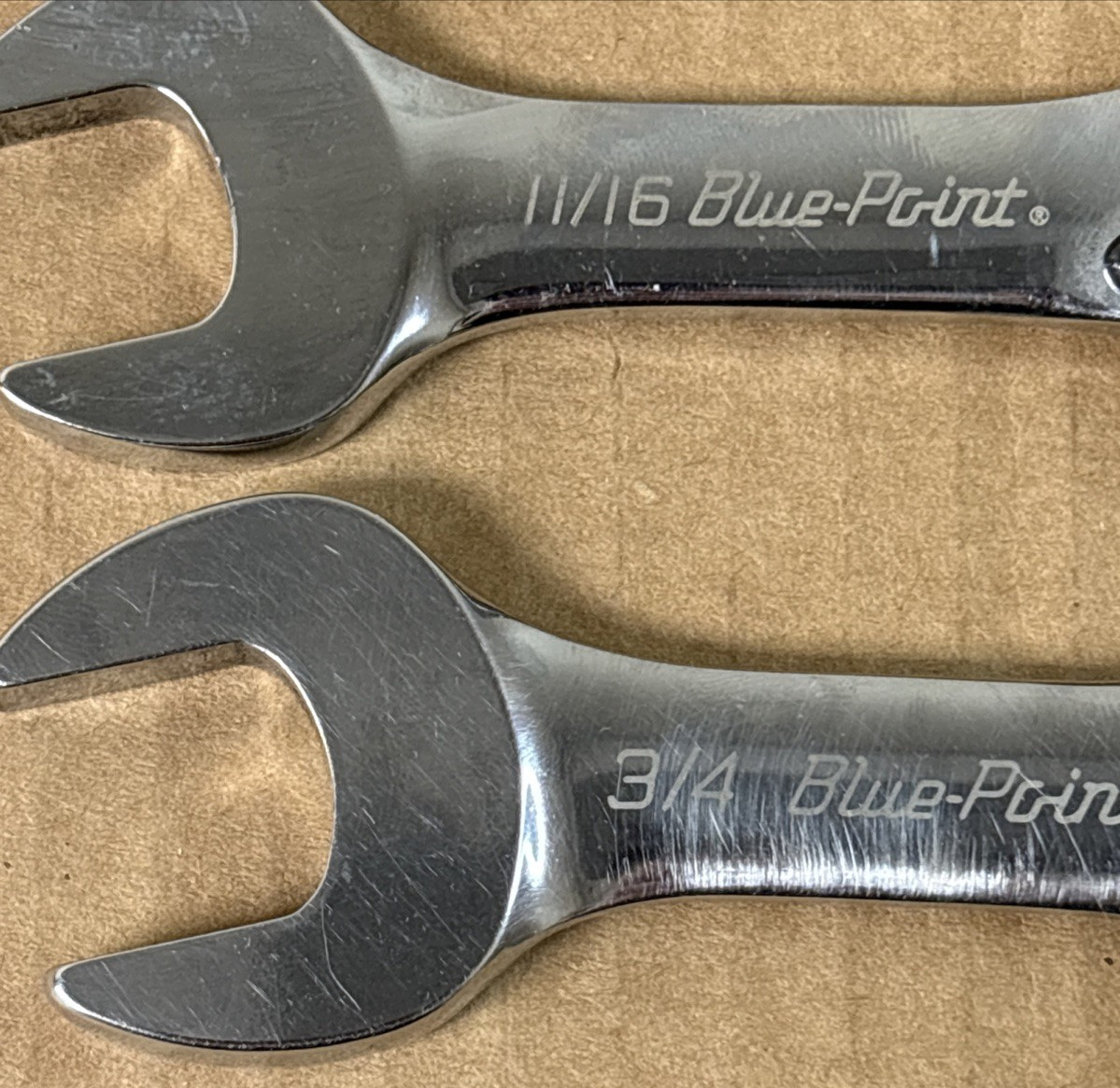 Blue Point Tools Reversible Short Stubby Ratcheting Combination Wrench Set of 7