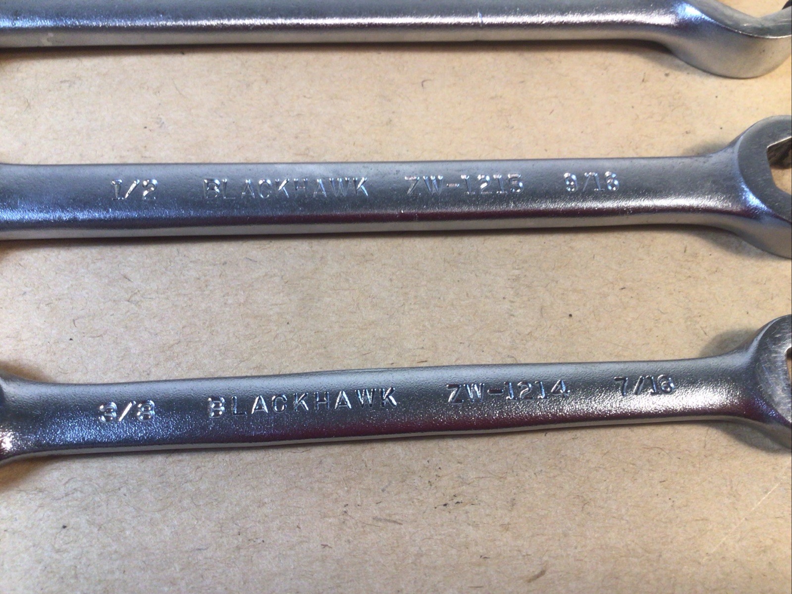 4 Piece – Blackhawk Flare Nut Wrench Set 3/8,7/16,1/2,9/16,5/8,11/16,3/4,7/8”