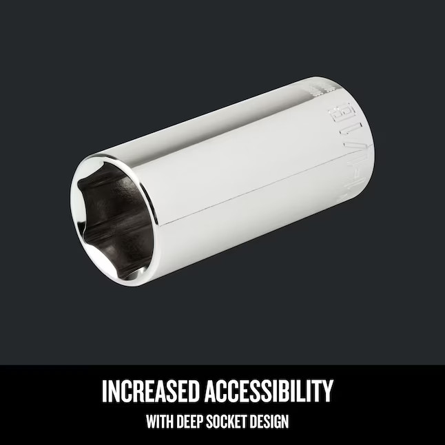 CRAFTSMAN 3/8-inch Drive Standard (SAE) 7/16-inch 6-Point Deep Sockets CMMT43331