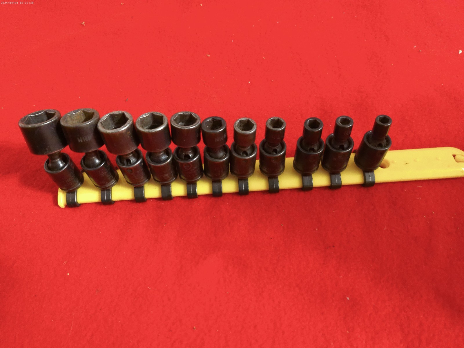 Cornwell Tools USA 1/4″ Drive Metric 5mm-15mm Swivel impact Socket Set, 6 PT.
