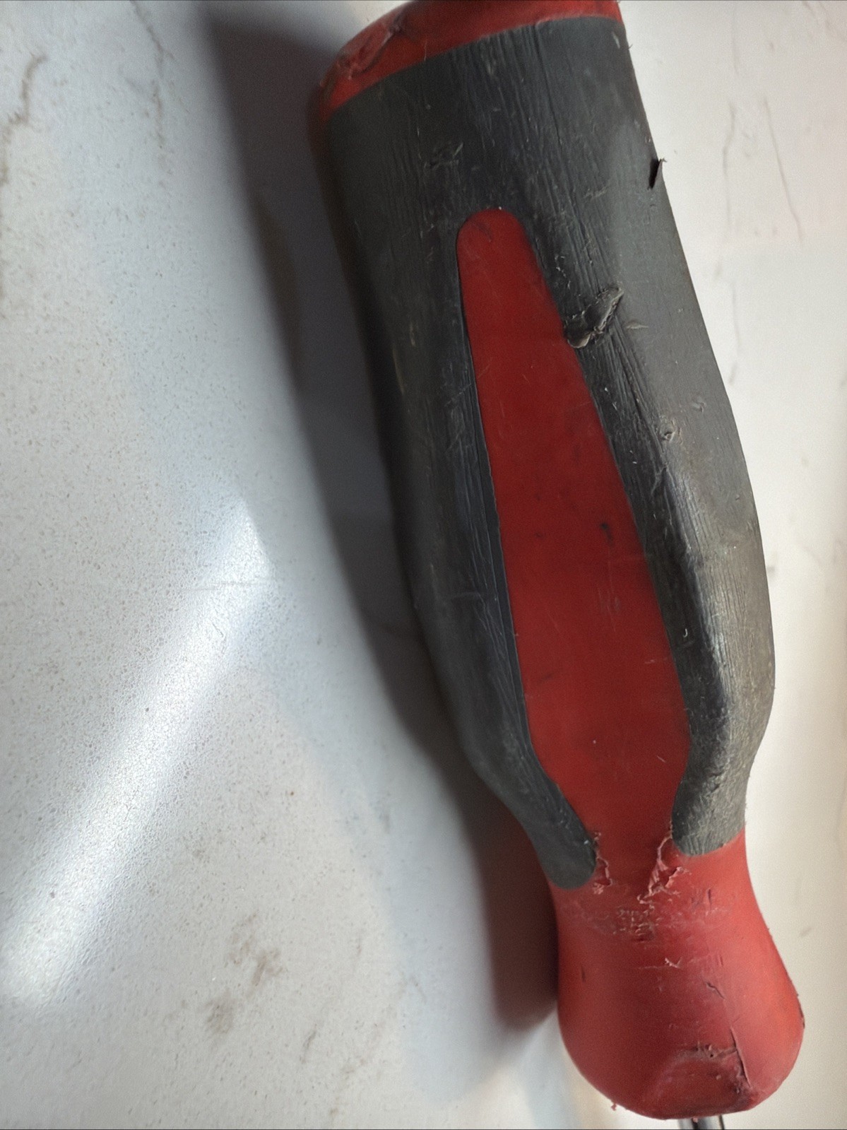 Snap On Tools 1/4″ Flat Head Screwdriver SHD2 Slotted Grip Red Gray USA
