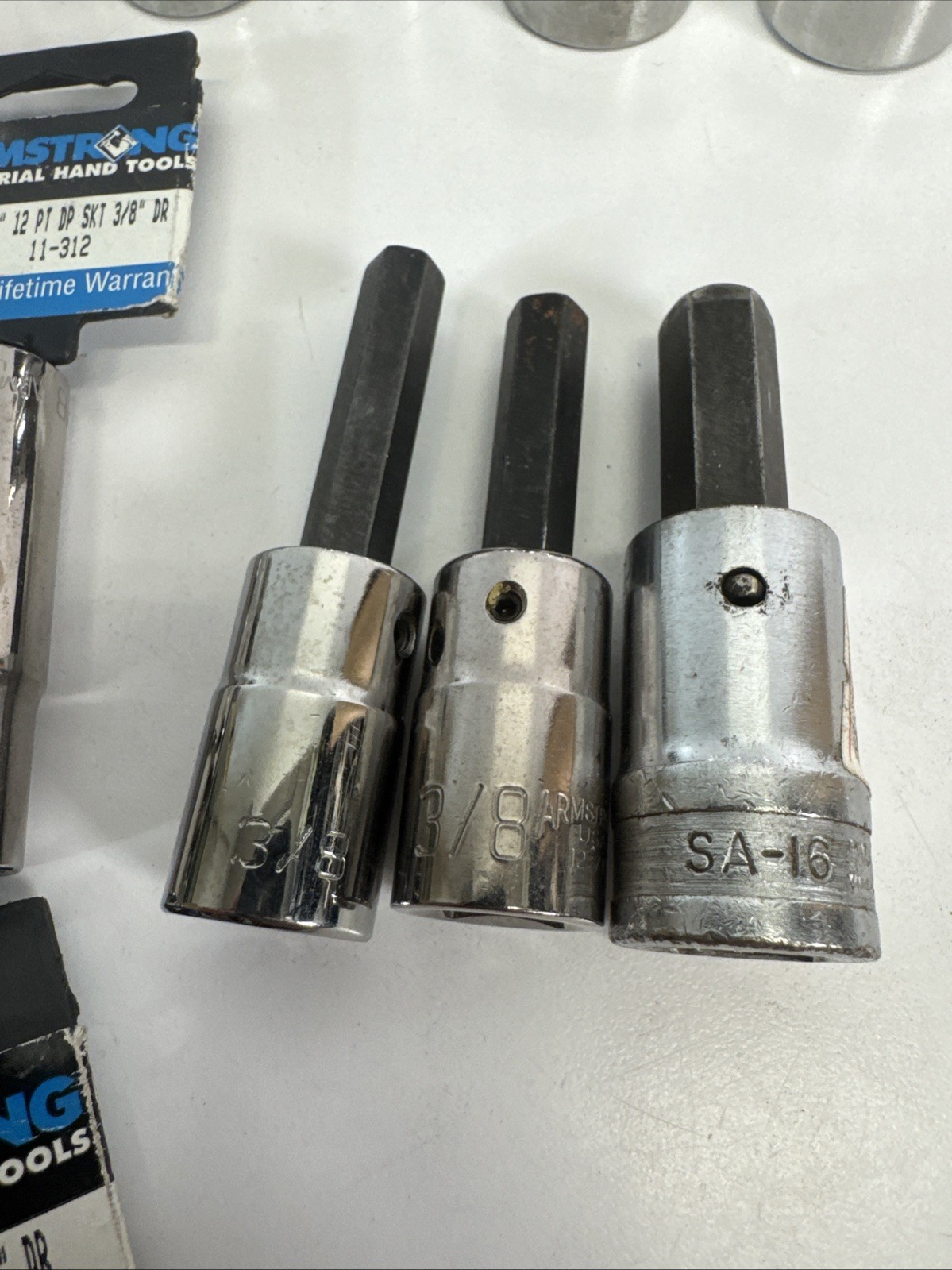 Armstrong USA Socket Lot 21pc Mixed Drive SAE Metric Various Sizes