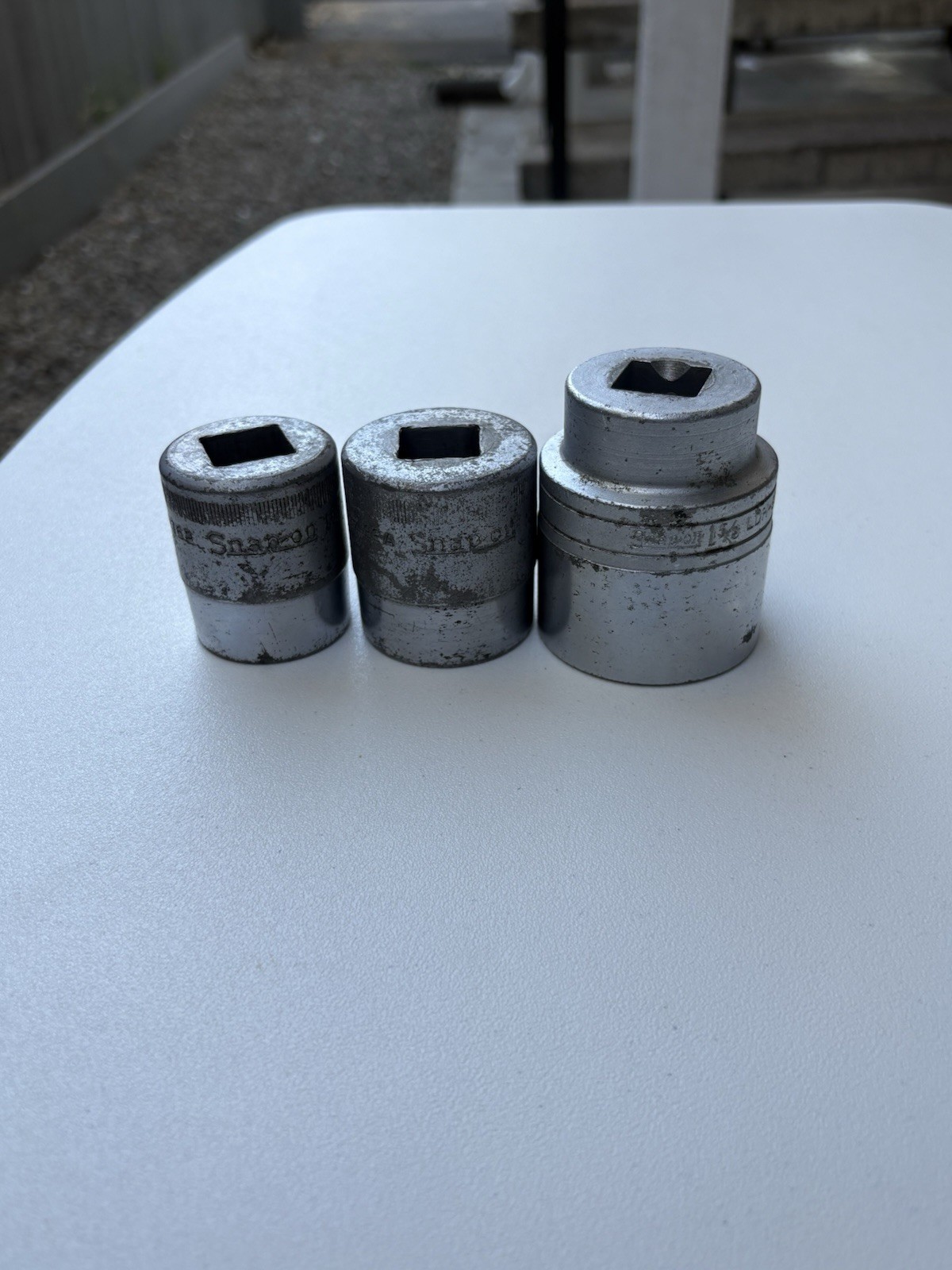 Snap-on Vintage 3/4” Drive Sockets Lot 1-1/8” 1-5/16” 1-5/8” LDH-522 USA 12pt “