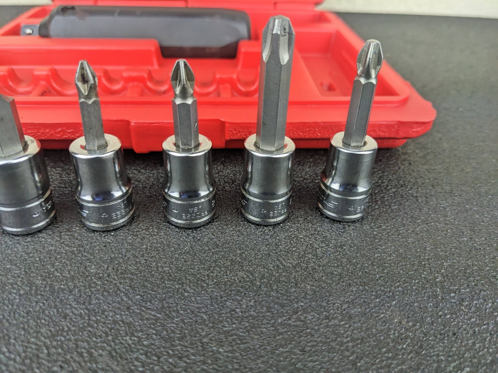 #bo117 Snap On Tools PIT208 EPIT208 3/8” Impact Driver Set 8 pcs with Case