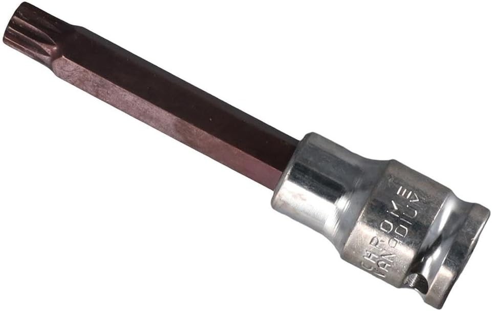 4-Inch M10 Triple Square Spline Bit Socket – Durable S2 Steel for Heavy-Duty Use