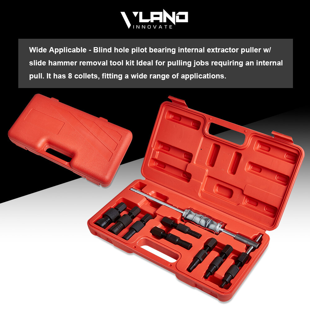9pc Blind Hole Inner Bearing Puller Set Remover Slide Hammer Internal Kit 8-32mm