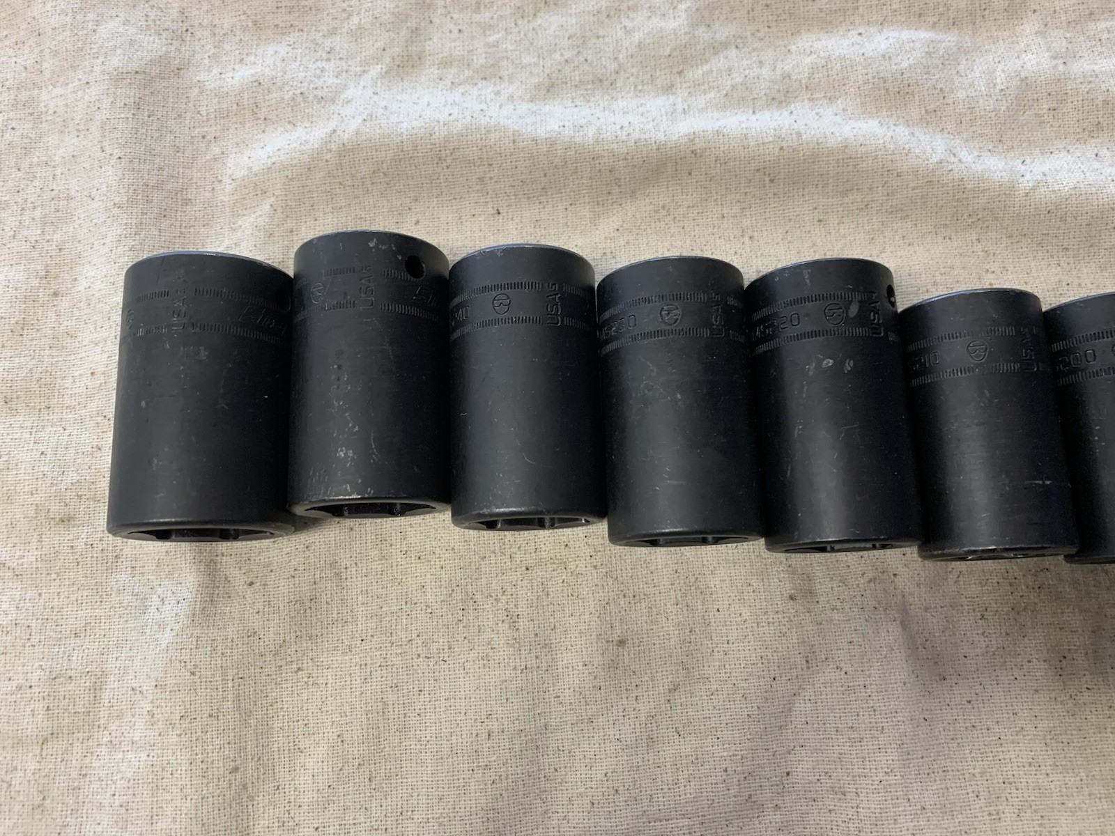 Snap-on 312IMMS 11pc 1/2” Drive 6pt Metric Semi-Deep Impact Socket Set 15-27mm