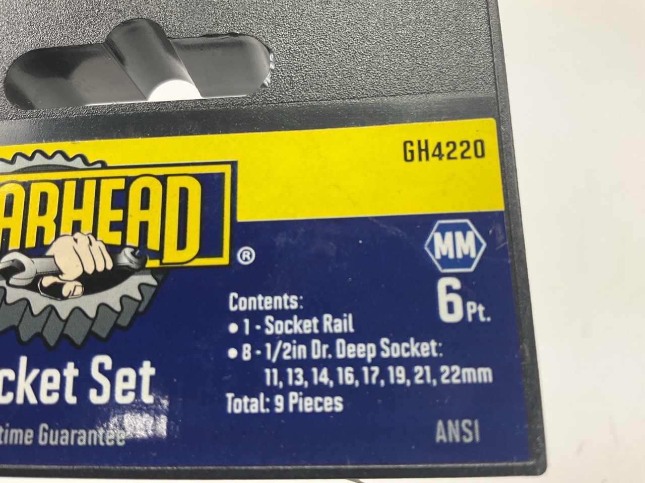 Gearhead GH4220 1/2″ Drive Metric Deep Socket Set – 9 Piece
