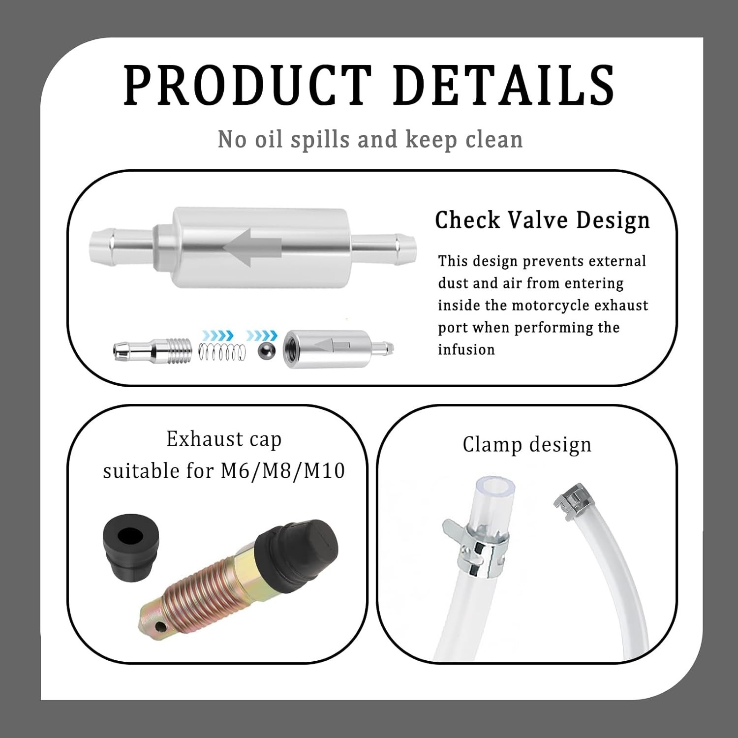 Universal Brake Bleeder Kit: Complete 4PC Hose & Valve Set for Safe Maintenance