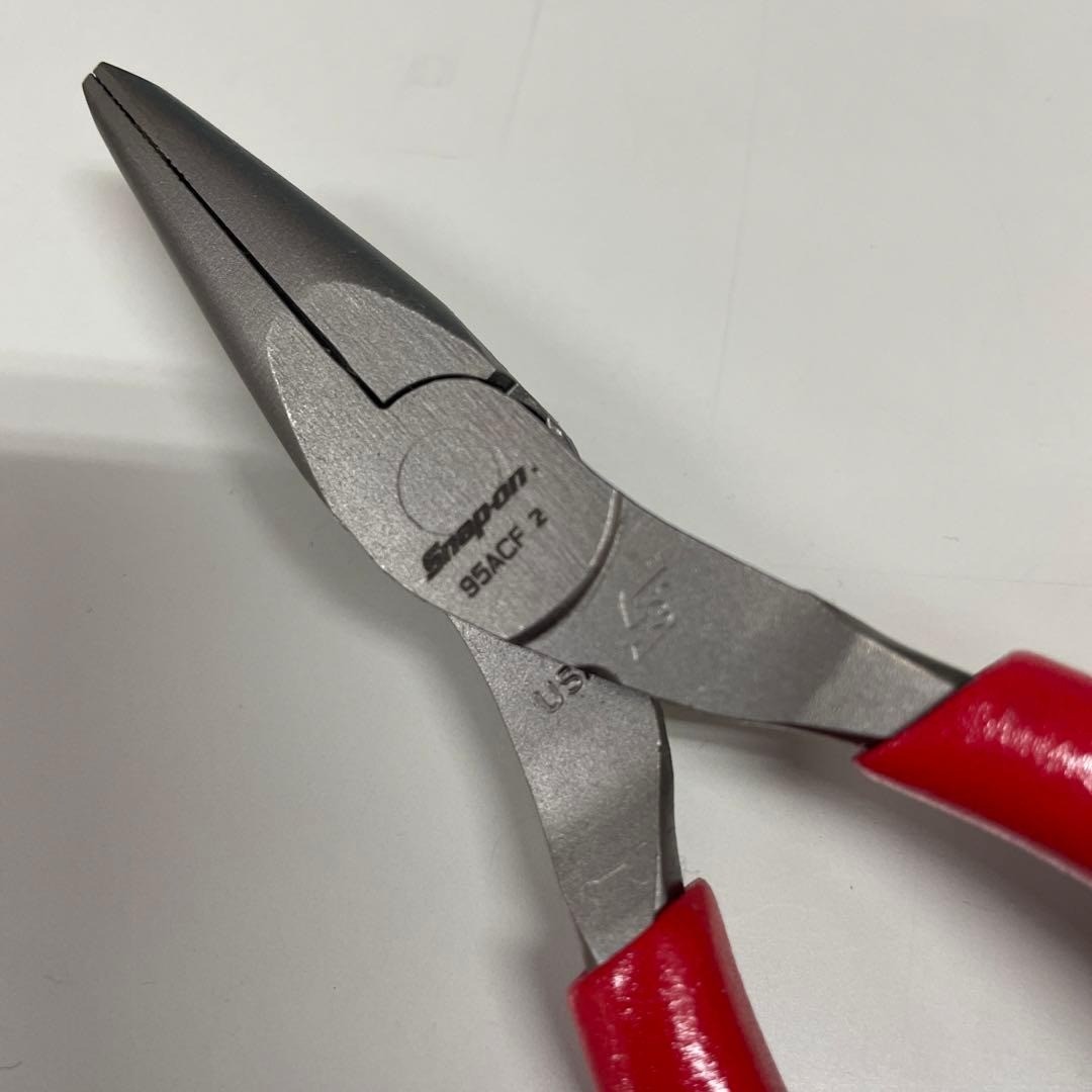 Snap-on 95ACF RED 6″ Soft Grip Talon Grip Needle Nose Pliers [Unused]
