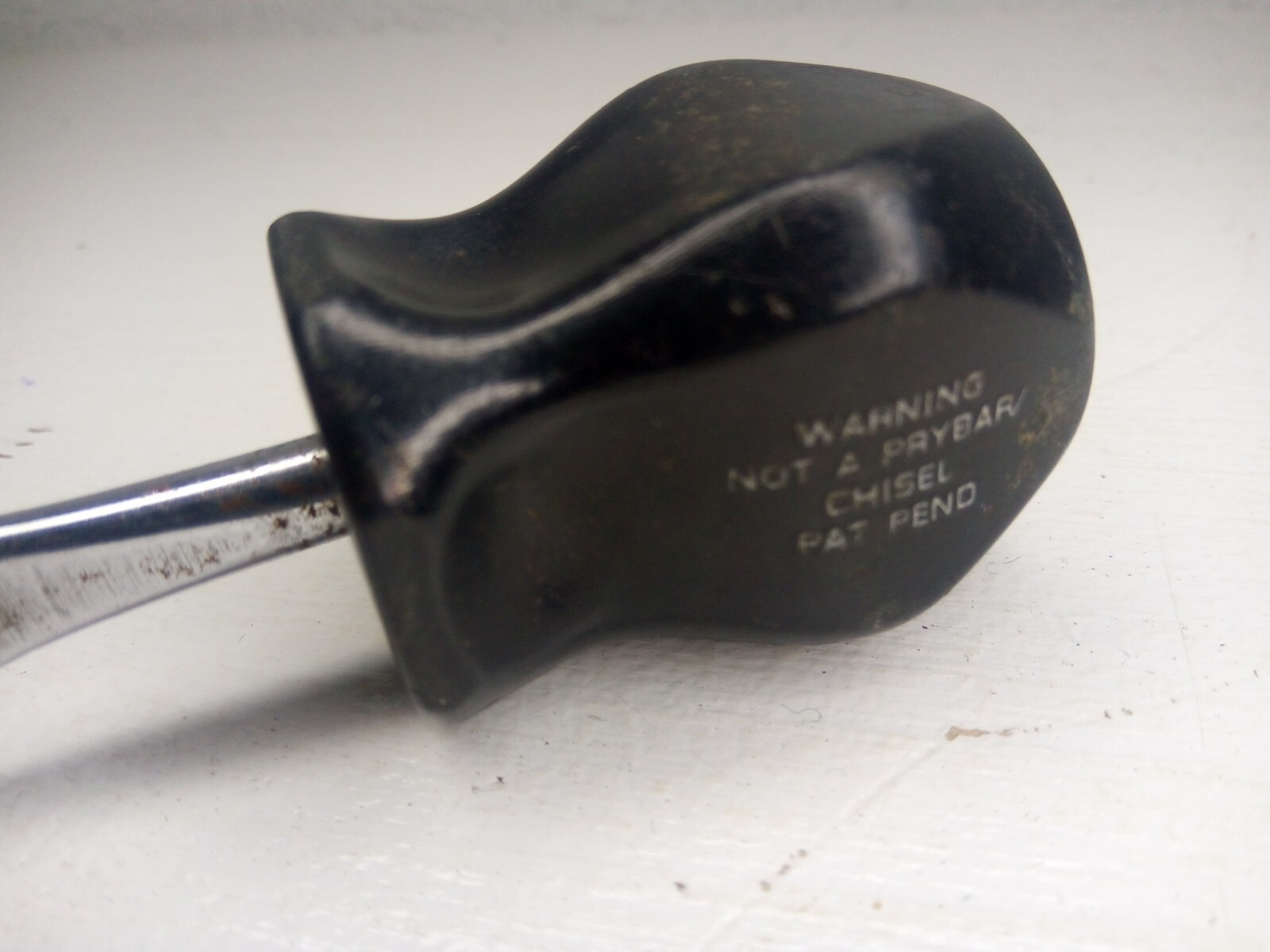 SNAP ON SDD1 BLACK HANDLE STUBBY FLATHEAD SCREWDRIVER