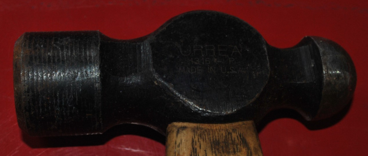 URREA Tools 3pc Ball Peen Hammer Set Wood Handle 1308P, 1312P, 1316P 2 USA 1 Mex
