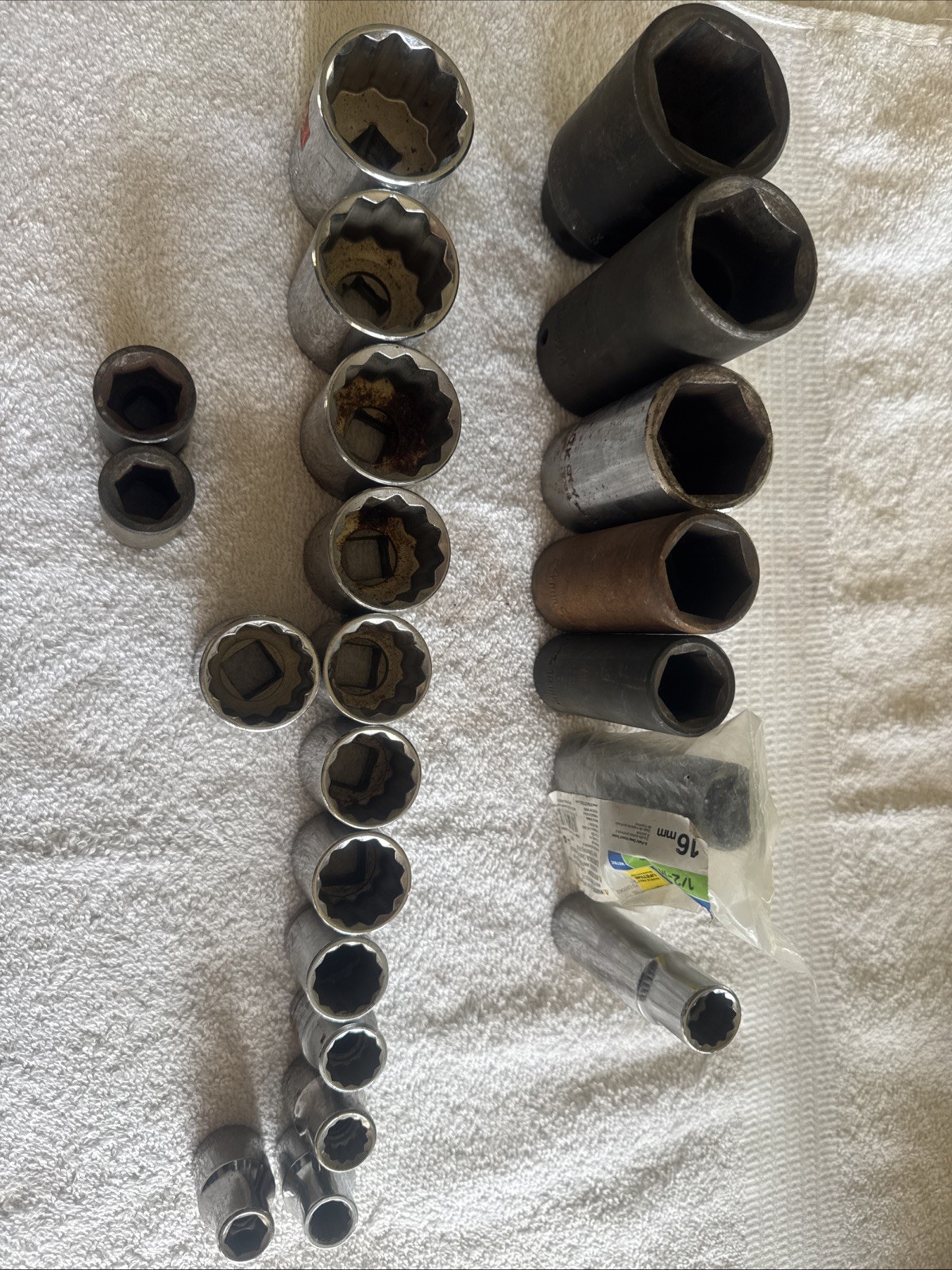 Assorted 1/2” Impact Metric Sockets 22 Pc In All Mostly Craftsman