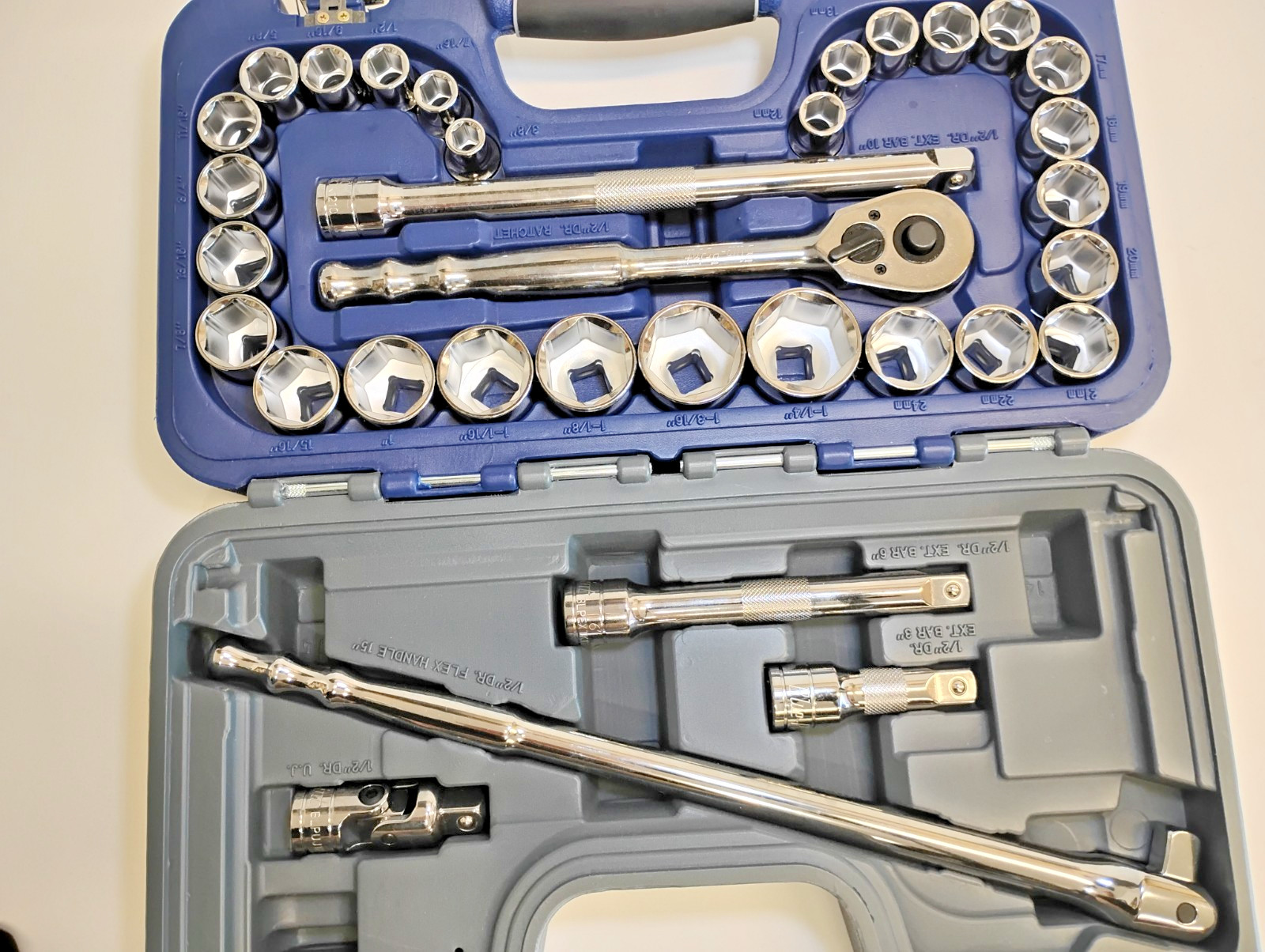 Blue Point Tools NEW BLPGSS1233 1/2″ Drive 33Pc GENERAL Service SET SAE/METRIC