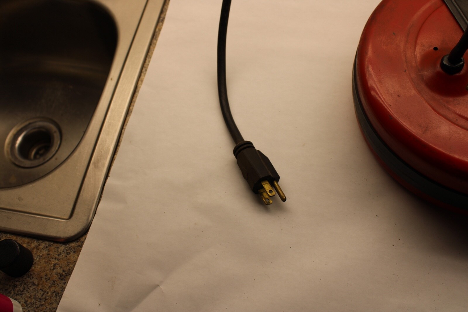 Snap-On Reel Extension Cord Lighted T-Tap 30” Feet Test And Works Great