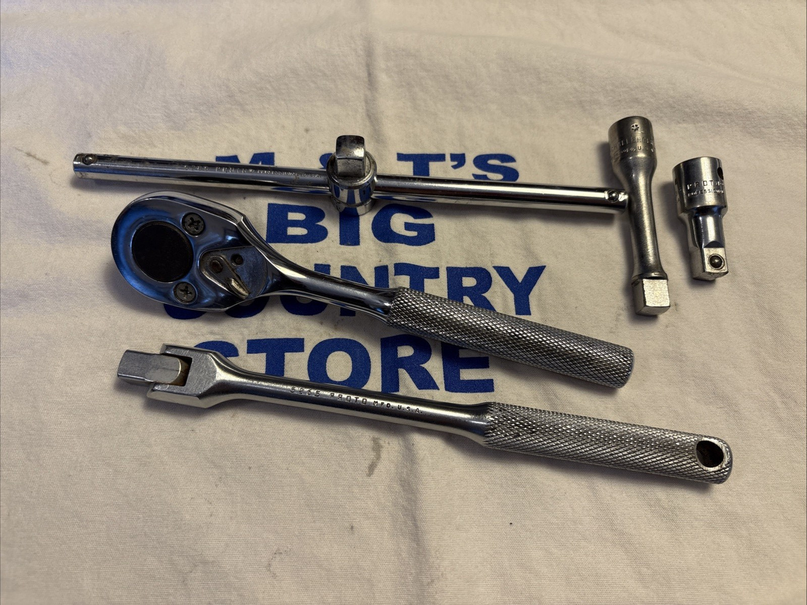 Proto Professional 3/8″ Drive Breaker Bar, Ratchet, Sliding T-Handle, Extensions