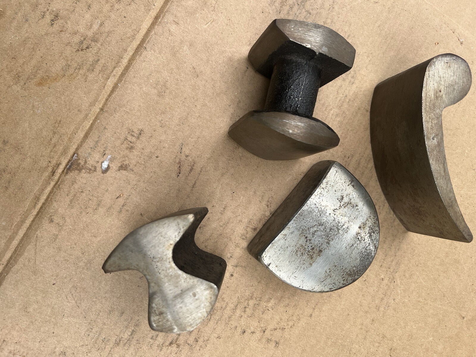 🇺🇸Lot Of 4 Auto Body Repair Dolly Hand Anvil Hammer Dollies Tools🇺🇸