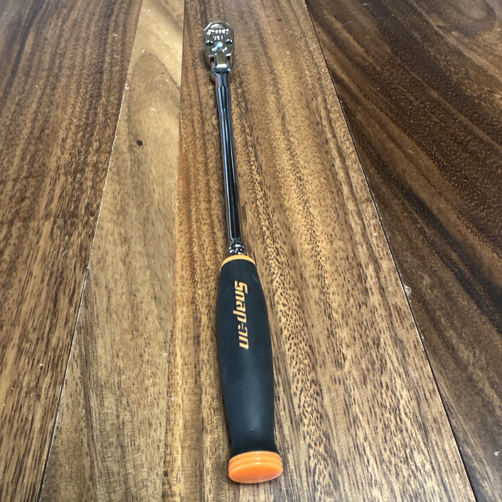 NEW Snap On 1/4″ THLLF72 X-Long ORANGE Soft Grip Flex Head Ratchet FREE PRIORITY