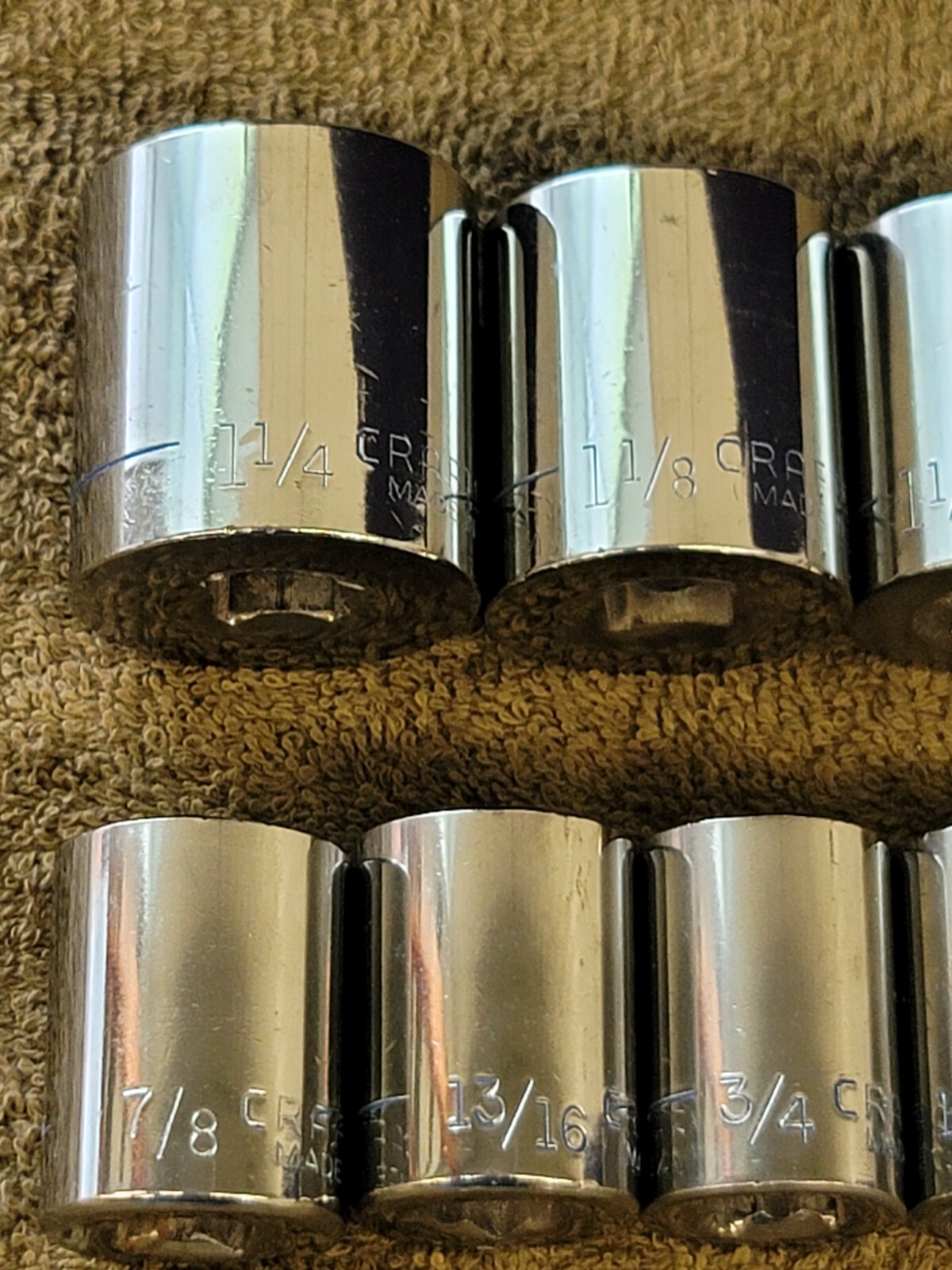 13 Craftsman Sae Socket Set 1/2″ Drive 1-1/4″ to 7/16″ G2 12 Point Tools USA