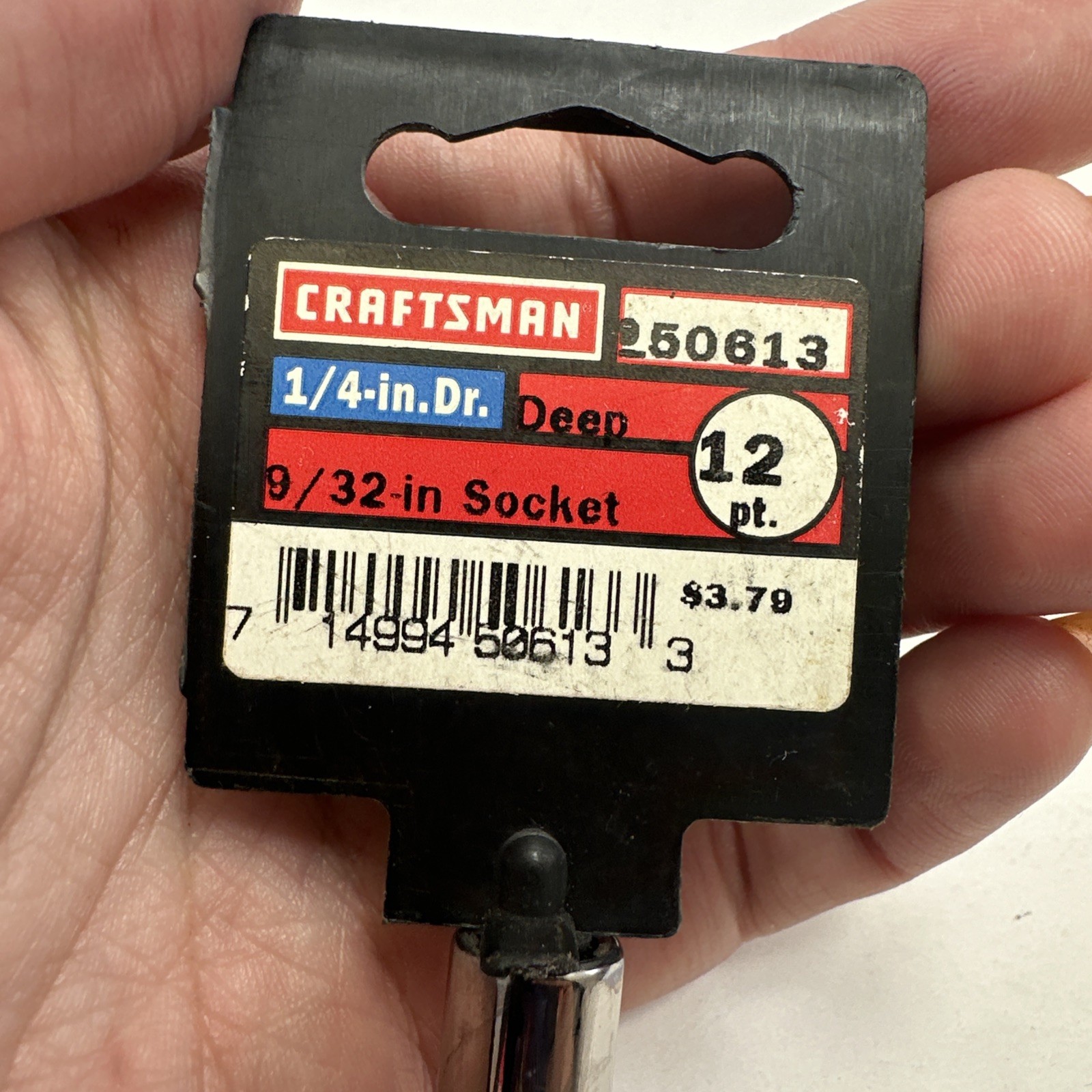Craftsman 9/32” Easy Read Deep 12 Point Socket 1/4″ Drive New NOS
