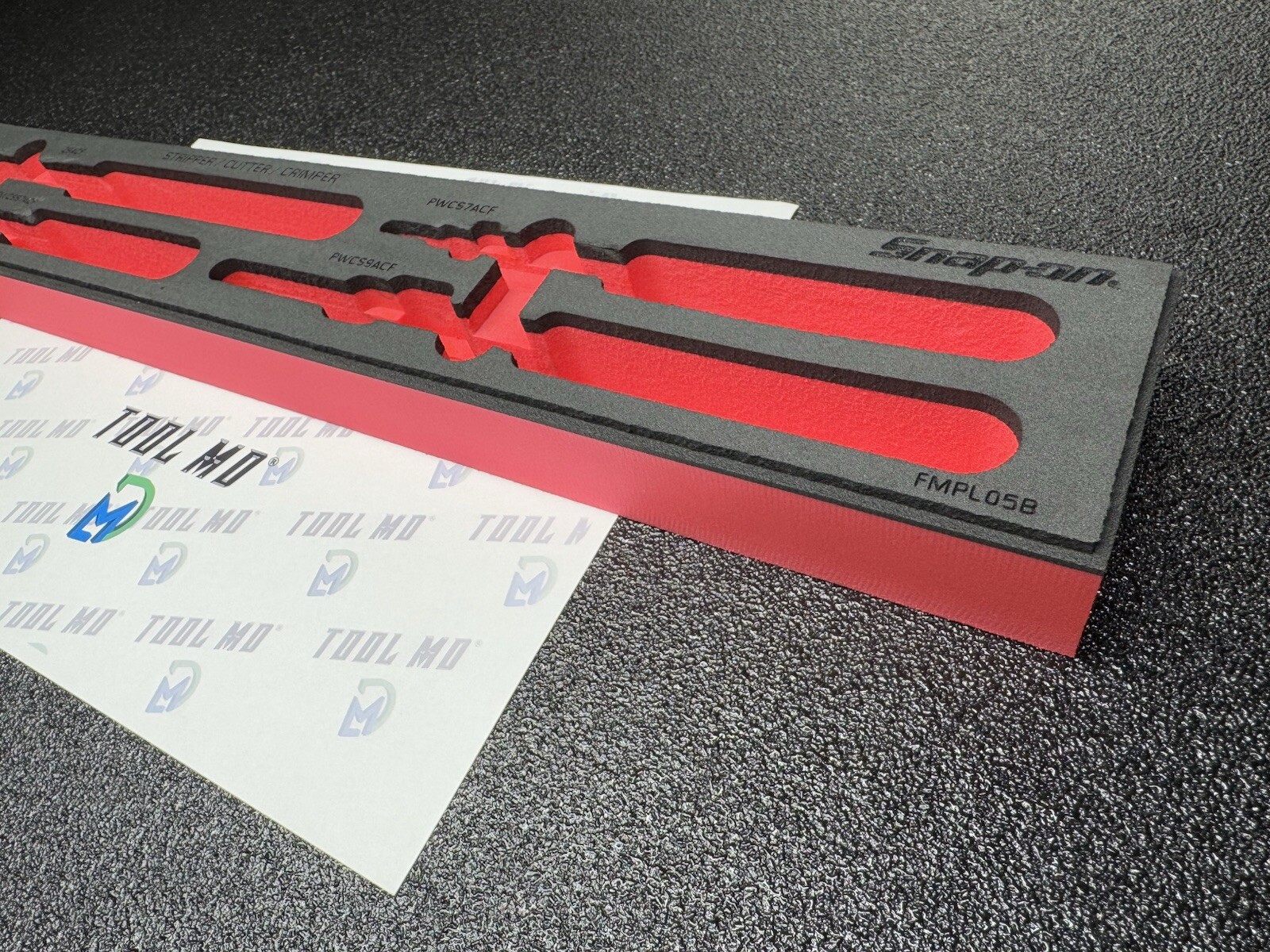 Snap-on Tools RED FOAM TRAY ONLY for 4pc Stipper / Cutter / Pliers Set PWCS400FR