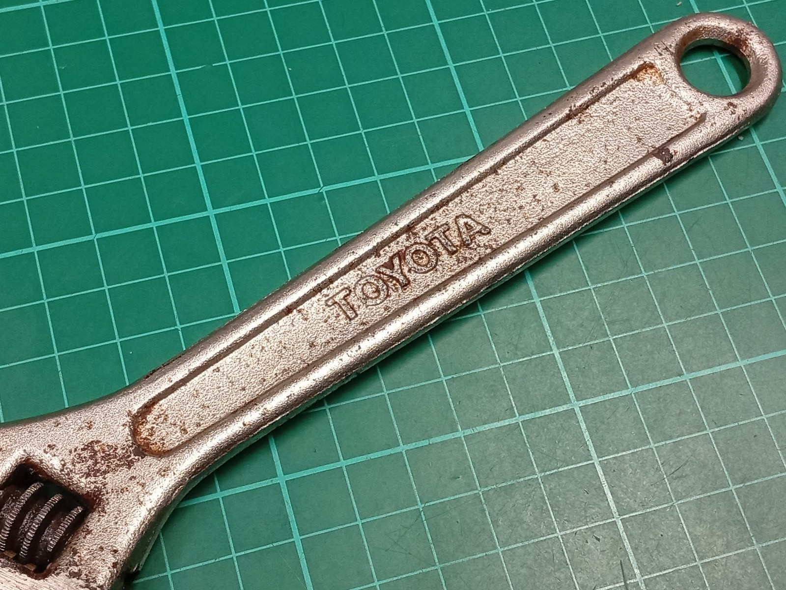 Vintage Toyota 200mm Adjustable Spanner Angle Wrench, Made In Japan