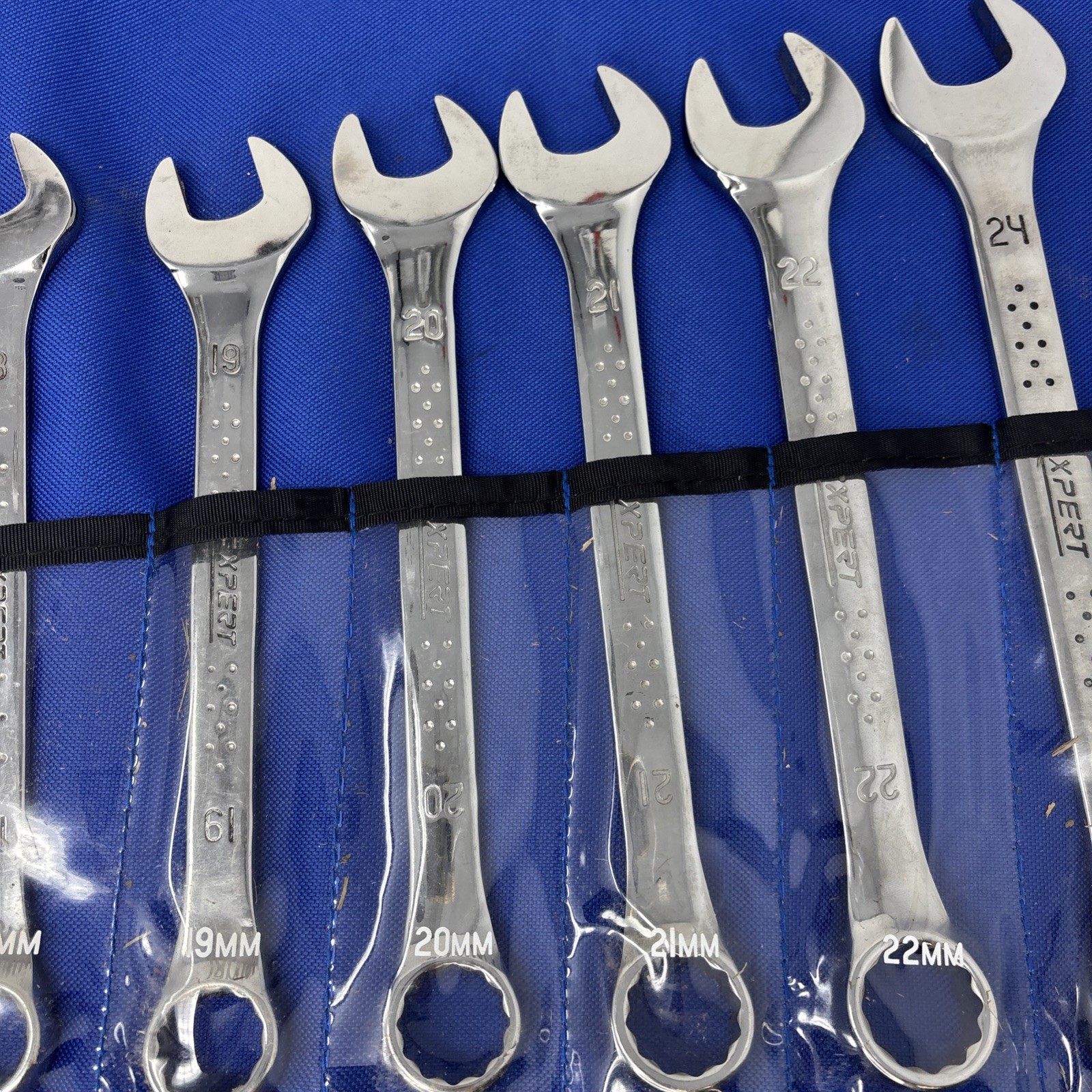 Expert Tools E110313- US 17 Pcs Metric 12 Pt Combination Wrench Set W/ Pouch