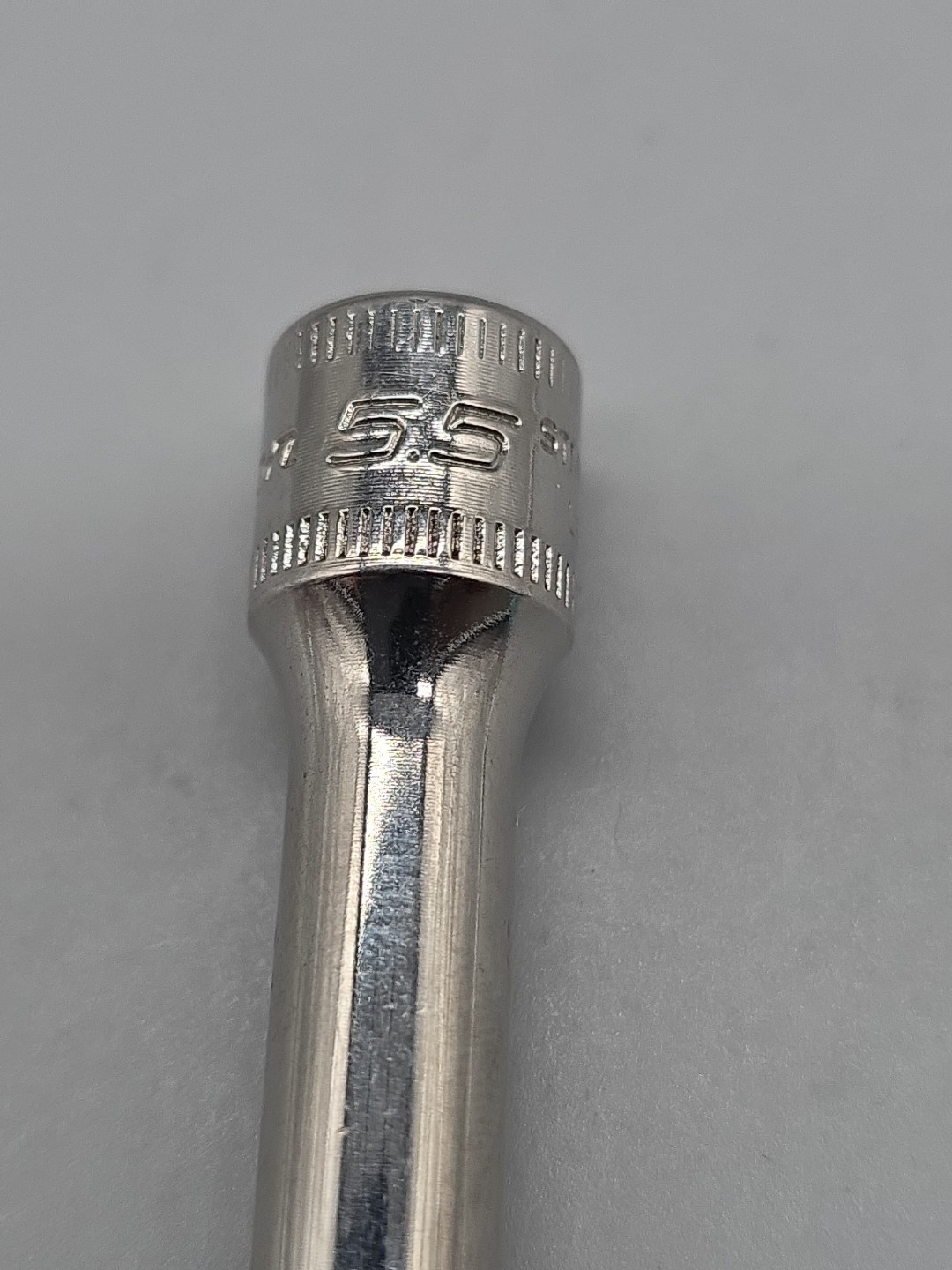 Snap-on Tools STMM5.5 1/4″ Drive 5.5mm 6 Pt Metric Deep Socket Chrome USA