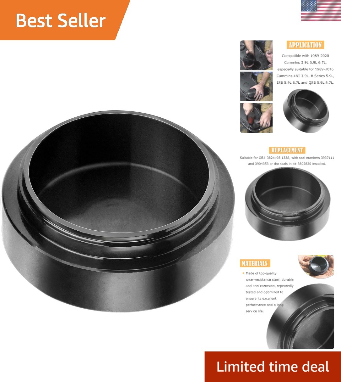 Durable Crankshaft Seal Installation Tool for Cummins Engines – OEM Replacement