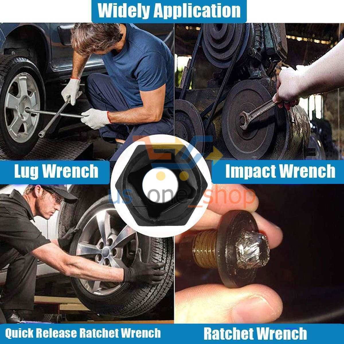 13pcs Bolt Extractor Damaged Lug Nut Remover Twist Socket Extractor Tool 8-19mm