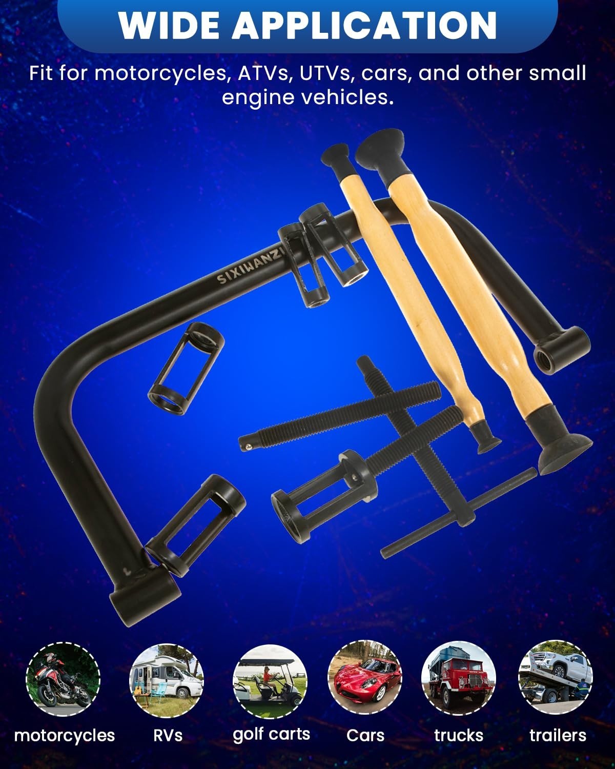 12pcs Valve Spring Compressor & Lapping Tool Set for Car, Motorcycle, ATV, Engin