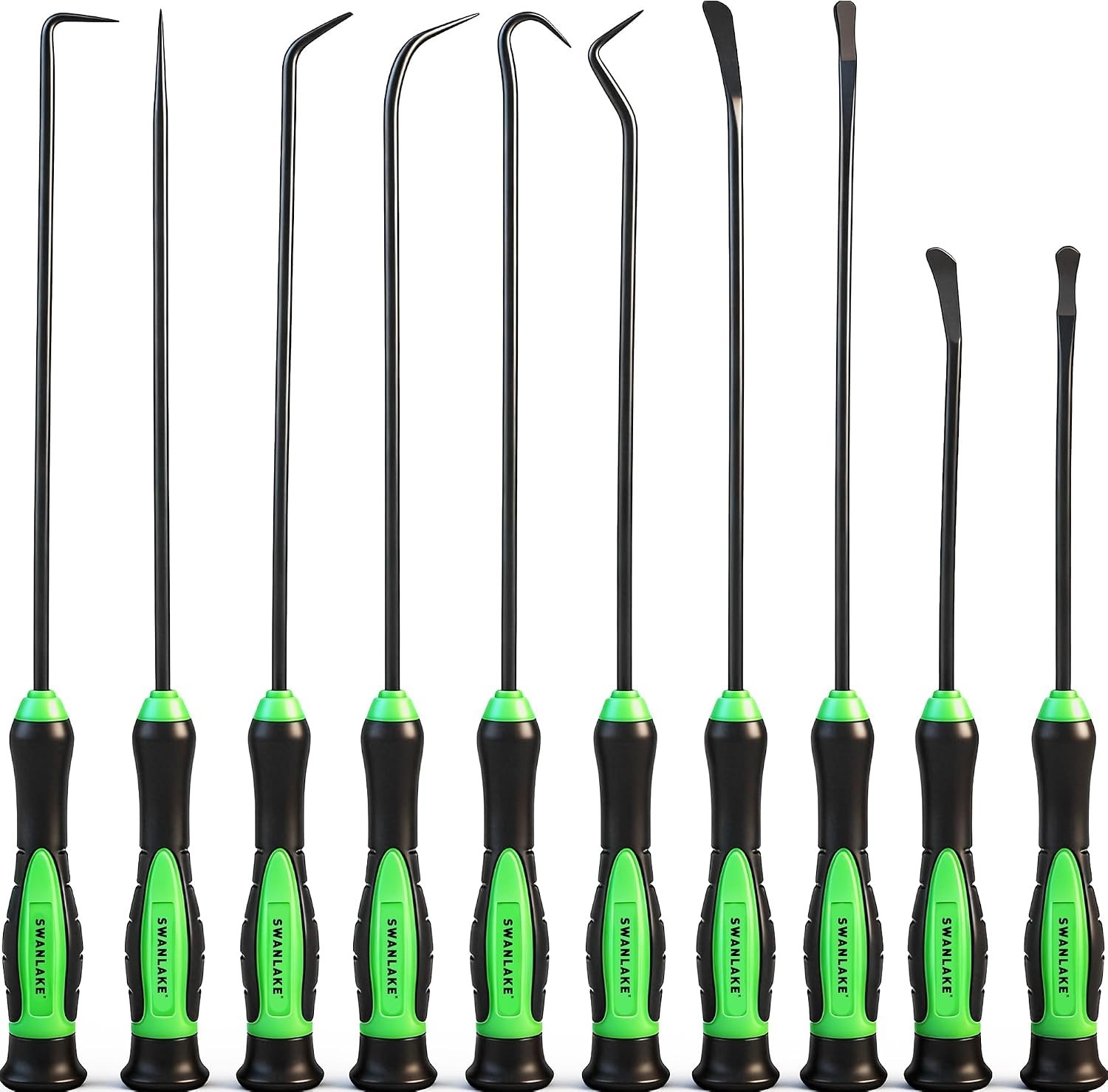 SWANLAKE 10-Piece Automotive Pick Tool Set – Durable CR-V Steel, Ergonomic Grip