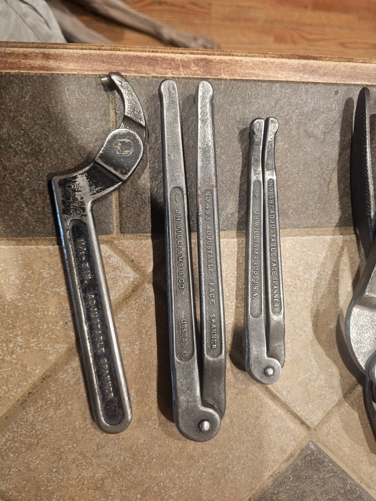 JH Williams Spanner Wrench Set Of 3